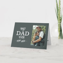 Beste Papa Aller Tijden Foto Vouw Kerstkaart Feestdagen Kaart