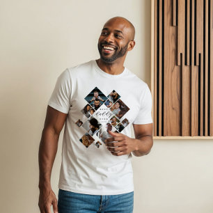 Beste Papa Aller Tijden Moderne Persoonlijke Fotoc Tri-Blend Shirt