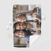 Beste Papa Aller Tijden Script Foto  Golfhanddoek (Insitu)