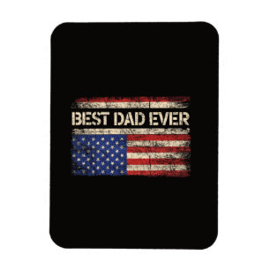 Beste Papa Aller Tijden US Amerikaanse Vlag Cadeau Magneet