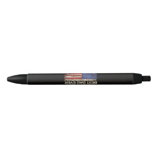 Beste Papa Aller Tijden US Amerikaanse Vlag Cadeau Zwarte Inkt Pen