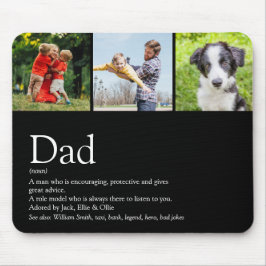 Beste Papa Aller Tijden Vader Definitie Foto Zwart Muismat