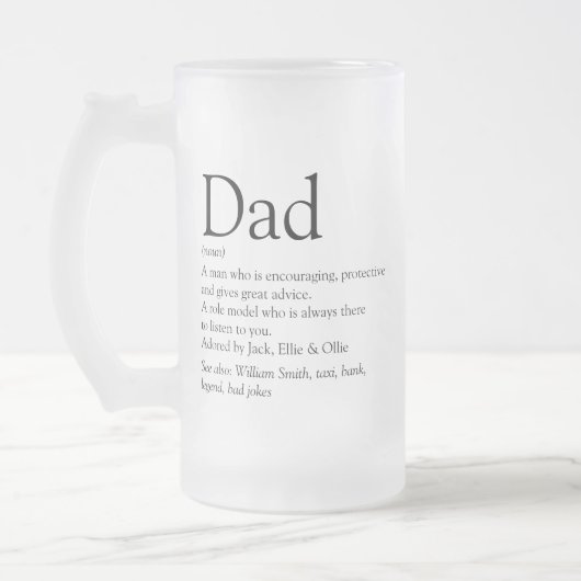 Beste Papa Aller Tijden Vader Definition Matglas Bierpul (Links)