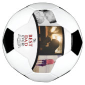Beste Papa Aller Tijden Vaderdag 3 Foto Collage Voetbal (Gedraaid)