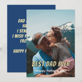Beste Papa Aller Tijden Volledige Fotokaart Minima
