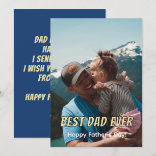 Beste Papa Aller Tijden Volledige Fotokaart Minima