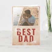 Beste papa aquarel Vaderdag fotokaart Kaart (Voorkant)