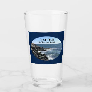Beste Papa Atlantische Oceaan Golvende Zee Marineb Glas
