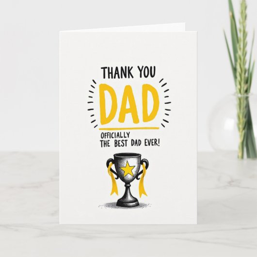 Beste Papa Award Grafische Kaart (Voorkant)