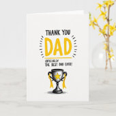 Beste Papa Award Grafische Kaart (Gele Bloem)