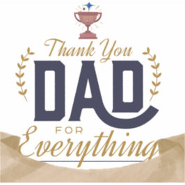 Beste Papa – Bedankontwerp Sticker