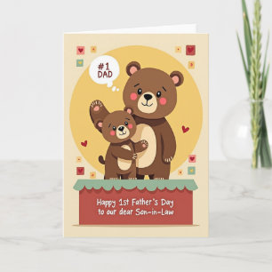 Beste Papa Beer Knuffel Dag Kaart