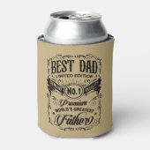 Beste Papa Beperkte Editie Premium Vader Blikjeskoeler (Blikje Voorkant)