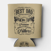 Beste Papa Beperkte Editie Premium Vader Blikjeskoeler (Voorkant)