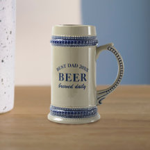 Beste papa bericht Vaderdag Beer Stein