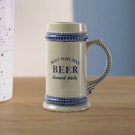Beste papa bericht Vaderdag Beer Stein Bierpul