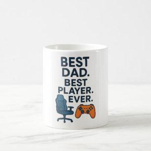 Beste papa. Beste speler. Ooit. – Gamer Dad T-shir Koffiemok