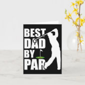 Beste Papa Bij Par Funny Golf Vaderdag Daddy Kaart (Gele Bloem)
