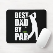 Beste papa bij par grappige golf Vaderdag papa Muismat (Met muis)