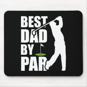Beste papa bij par grappige golf Vaderdag papa Muismat