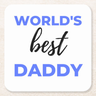 Beste papa bl van de wereld kartonnen onderzetters