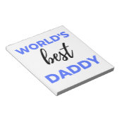 Beste papa bl van de wereld notitieblok (Schuin)
