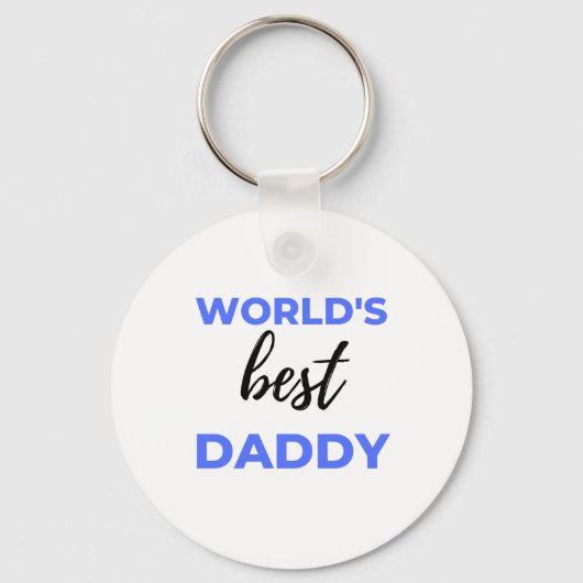 Beste papa bl van de wereld sleutelhanger (Voorkant)
