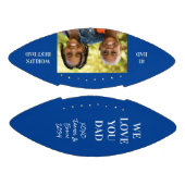 Beste Papa Blauw Foto American Football (Panelen)