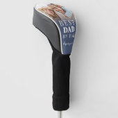 Beste Papa Blauwe Foto Vader Golfheadcover (Schuin)