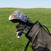 Beste Papa Blauwe Foto Vader Golfheadcover (Insitu)