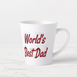 Beste Papa bordeaux 3d tekst Vaderdag Latte Mok