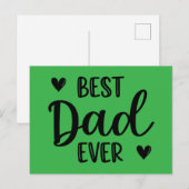 Beste papa. briefkaart (Voorkant / Achterkant)