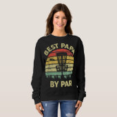 Beste Papa By Par Disc Golf Golfer Speler Grappig Trui (Voorkant volledig)