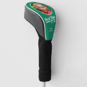 Beste Papa By Par Gepersonaliseerde Foto Groen Golfheadcover (Schuin)