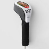 Beste Papa By Par Gepersonaliseerde Foto Wit Golfheadcover (Schuin)