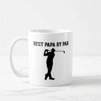Beste Papa By Par Gepersonaliseerde Naam Golf Tee' Koffiemok
