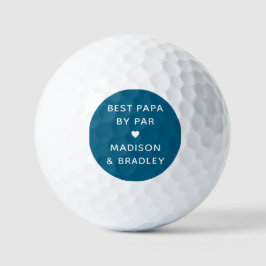Beste Papa By Par Gepersonaliseerde Naam Golfballen