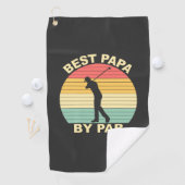Beste Papa By Par - Golfen Golfhanddoek (Insitu)