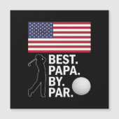 Beste Papa By Par Golfende Papa Vaderdag Golf (Voorkant)