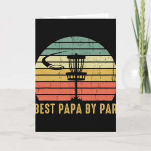 Beste Papa By Par Grappig Disc Golf Cadeau Voor Va Kaart