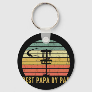 Beste Papa By Par Grappig Disc Golf Cadeau Voor Va Sleutelhanger