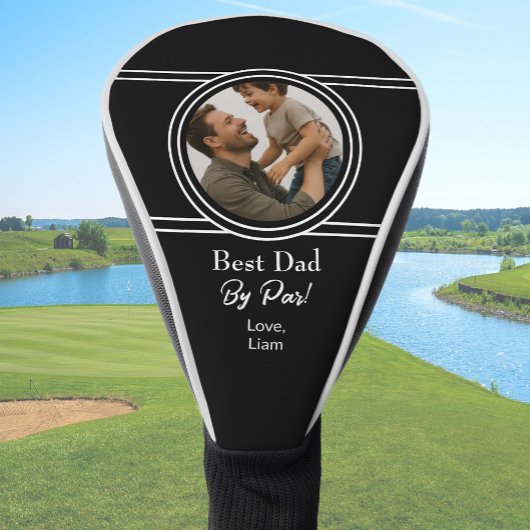 Beste papa cadeau met foto Vaderdag Golfheadcover