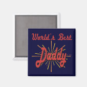 Beste papa cadeaus magneet (Voorkant / Achterkant)