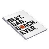 Beste Papa Coach Ooit Basketbal Vader Sport Cadeau Notitieboek (Rechterzijde)