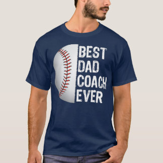 Beste papa coach ooit grappig honkbal voor sport t-shirt