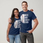 Beste papa coach ooit grappig honkbal voor sport t-shirt (Unisex)