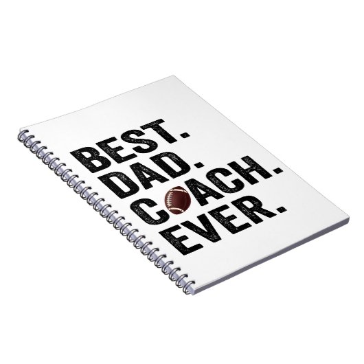 Beste Papa Coach Ooit Vaderdag Voetbal Cadeau  Notitieboek (Rechterzijde)