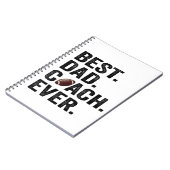 Beste Papa Coach Ooit Vaderdag Voetbal Cadeau  Notitieboek (Linkerzijde)