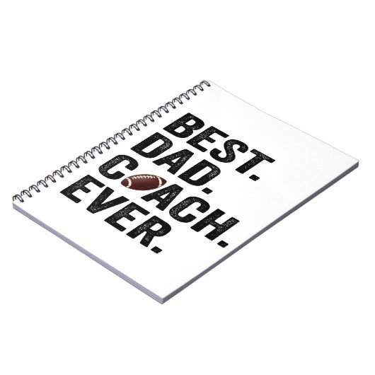 Beste Papa Coach Ooit Vaderdag Voetbal Cadeau  Notitieboek (Linkerzijde)