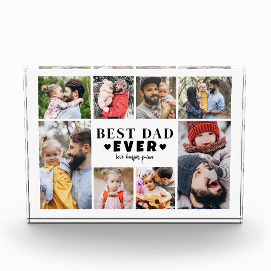 Beste papa collage fotoblokken (Voorkant)